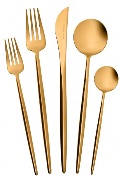 Karaca Jupiter Matte Gold Kutulu 60 Parça Çatal Kaşık Bıçak Takımı