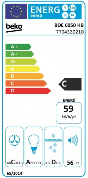 Beko BDE 6050 HB Davlumbaz