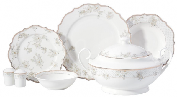 Korkmaz Eliza Collection A8278 60 Parça Yemek Takımı