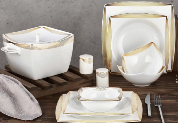 Aryıldız Bone Square AR31021 60 Parça Yemek Takımı