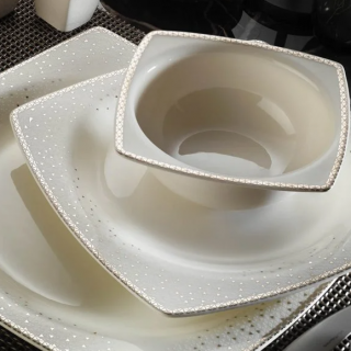 Kütahya Porselen Bone Mare 1175020 62 Parça Yemek Takımı