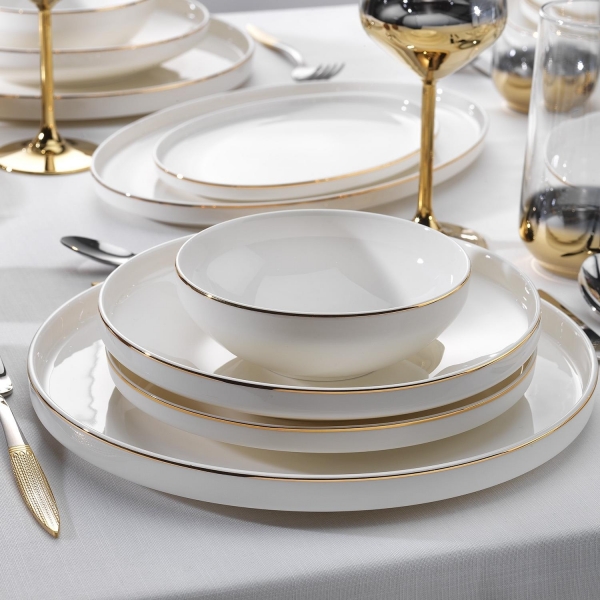 Schafer Adel GLD02 56 Parça Yemek Takımı