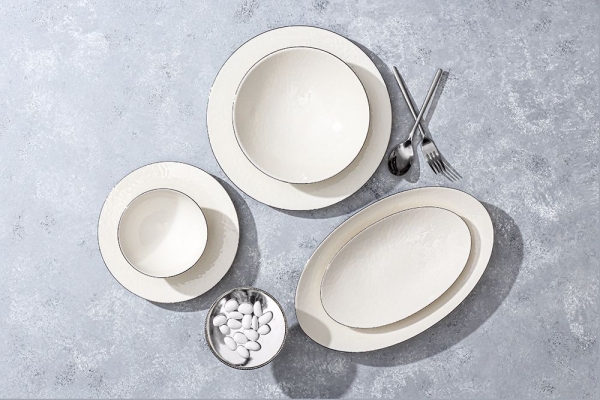 Porland Illusion Platin 27 Parça Yemek Takımı