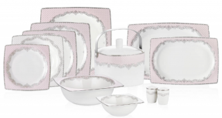 Bernardo Emily Pink 70 Parça Yemek Takımı