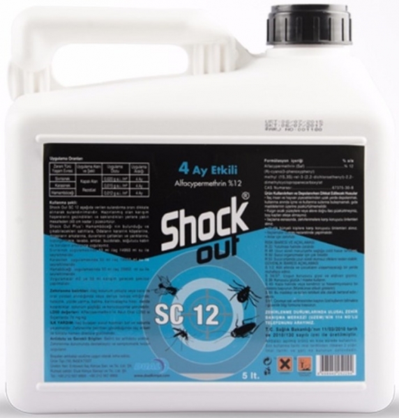 Shock Out SC 12 5 lt Haşere İlacı (5000 ml)