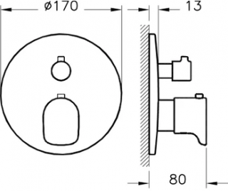 Artema Root Round A4269534 Duş Bataryası