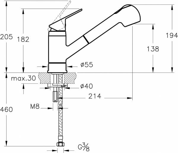 VitrA Punto A41192 Eviye Bataryası