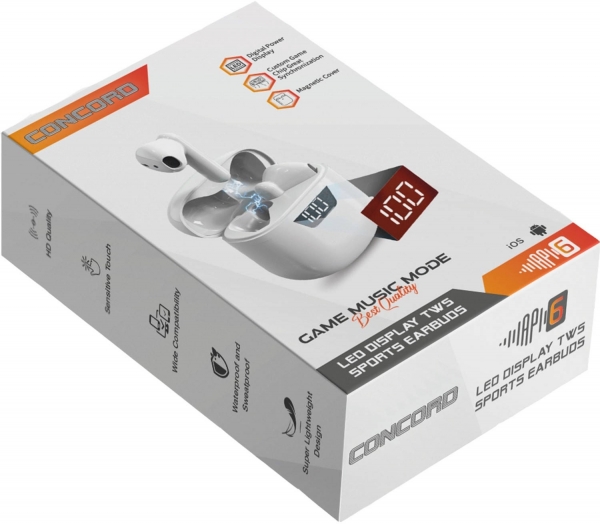 Concord AP6 Tam Kablosuz Kulaklık