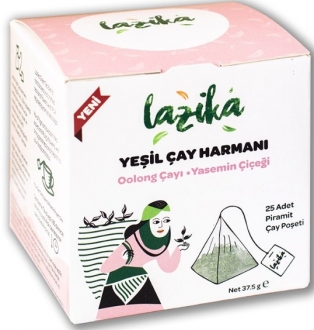 Lazika Yeşil Çay Harmanı Oolong ve Yasemin Çiçeği Bardak Poşet 25 Adet
