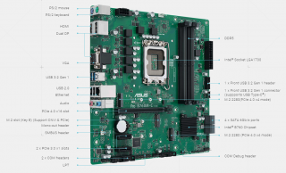 Asus Pro B760M-C-CSM LGA 1700 Soket Anakart