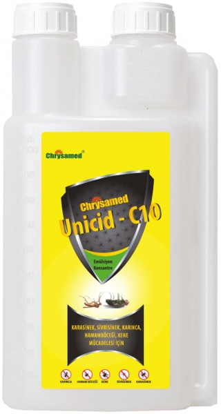 Chrysamed Unicid-C10 Ölçekli 1 lt Haşere İlacı
