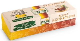 Noura Natural Demlik Poşet Limonlu Siyah Çay 22 Adet