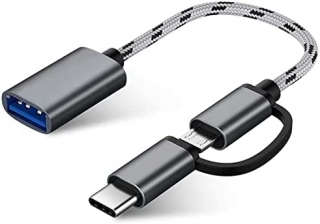 Alfais 4901 USB 3.0 to Type-C Micro USB OTG Dönüştürücü