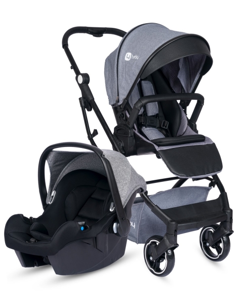 4 Baby Box Plus Siyah AB921-3 Travel Sistem Bebek Arabası