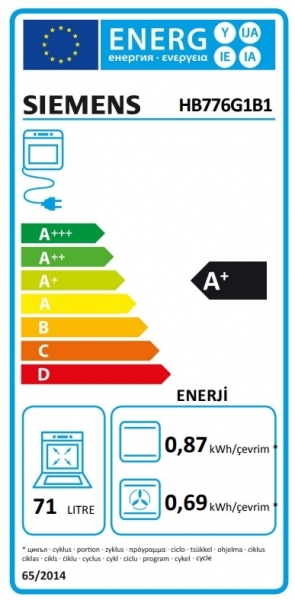 Siemens HB776G1B1 Ankastre Fırın
