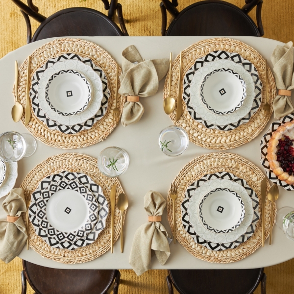 Karaca Almond Ethnic 24 Parça Yemek Takımı