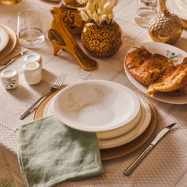 Karaca Meadow Fine Pearl 58 Parça Yemek Takımı