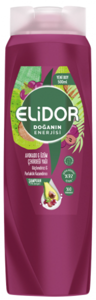 Elidor Avokado ve Üzüm Çekirdeği Yağı 500 ml Şampuan