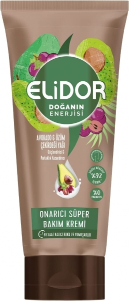 Elidor Doğanın Enerjisi Avokado ve Üzüm Çekirdeği Yağı 170 ml Saç Kremi