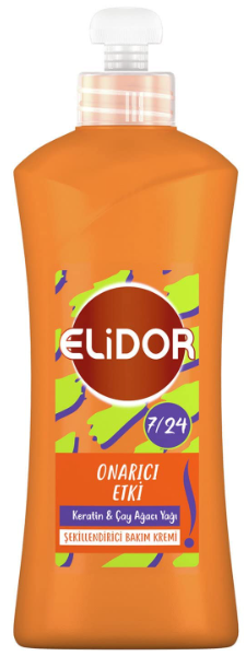 Elidor 7/24 Şekillendirici Onarıcı Etki Keratin & Çay Ağacı Yağı 300 ml Saç Kremi