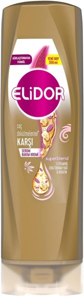 Elidor Superblend Saç Dökülmelerine Karşı Chia Tohumu Yağı Keratin 350 ml Saç Kremi