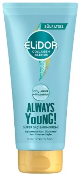 Elidor Collagen Blends Sülfatsız Always Young Onarıcı ve Yıpranma Karşıtı 170 ml Saç Kremi