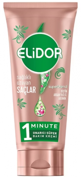Elidor 1 Minute Onarıcı Süper Sağlıklı Uzayan Saçlar 170 ml Saç Kremi