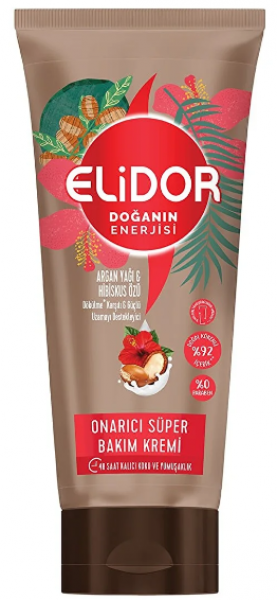 Elidor Doğanın Enerjisi Onarıcı Argan Yağı ve Hibiskus Özü 170 ml Saç Kremi