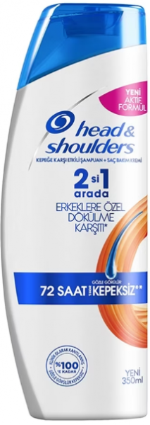 Head & Shoulders Erkeklere Özel Dökülme Karşıtı ve Kepeğe Karşı Etkili 350 ml 2'si 1 Arada