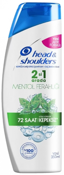 Head & Shoulders Mentol Ferahlığı Kepeğe Karşı Etkili 350 ml 2'si 1 Arada