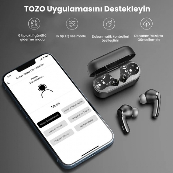 Tozo T6S Tam Kablosuz Kulaklık