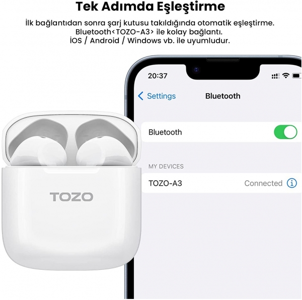 Tozo A3 Tam Kablosuz Kulaklık