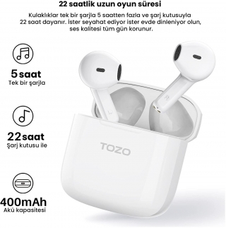Tozo A3 Tam Kablosuz Kulaklık
