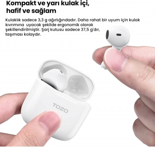 Tozo A3 Tam Kablosuz Kulaklık