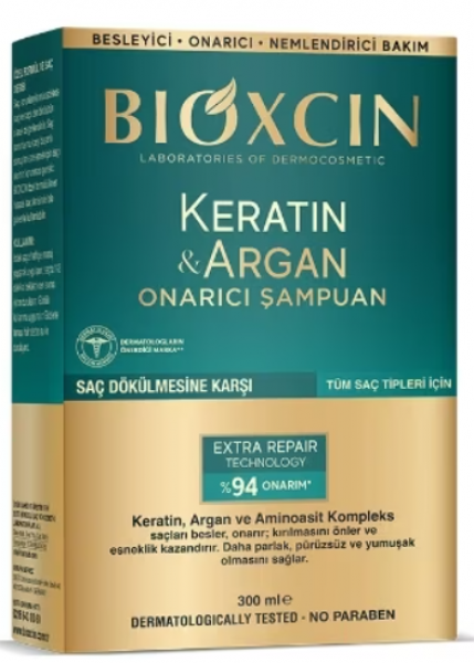 Bioxcin Keratin & Argan Onarıcı 300 ml Şampuan