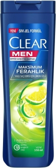 Clear Men Kepeğe Karşı Etkili Maksimum Ferahlık Yağlı Saç Derisi İçin Limon Özlü 350 ml Şampuan