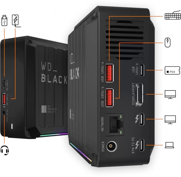 WD Black D50 Game Dock SSD (2 TB)