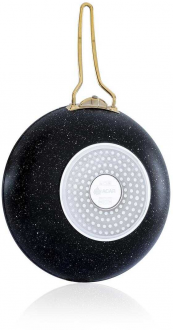 Acar Nostalji Granit Gold Kulplu Wok Tava 28 cm