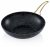 Acar Nostalji Granit Gold Kulplu Wok Tava 28 cm