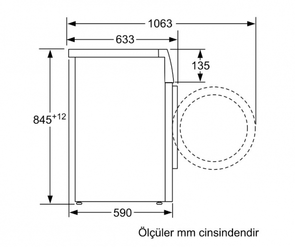 Profilo CM12N180TR Çamaşır Makinesi