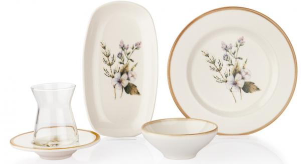 Schafer Flores KRM01 18 Parça Kahvaltı Takımı