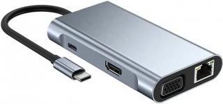 Ally 7in1 USB 3.0 HDMI RJ45 Type-C Dönüştürücü