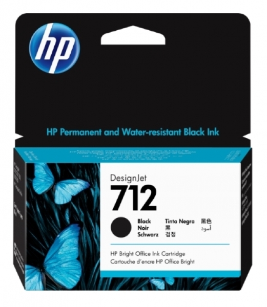 HP 712 Kartuş (Siyah / 29 ml)