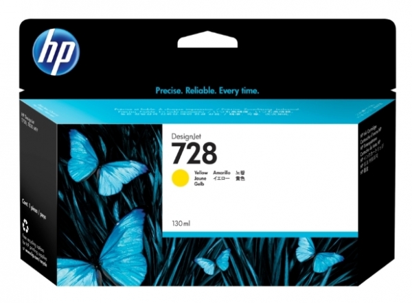 HP 728 Toner (Sarı / 130 ml)