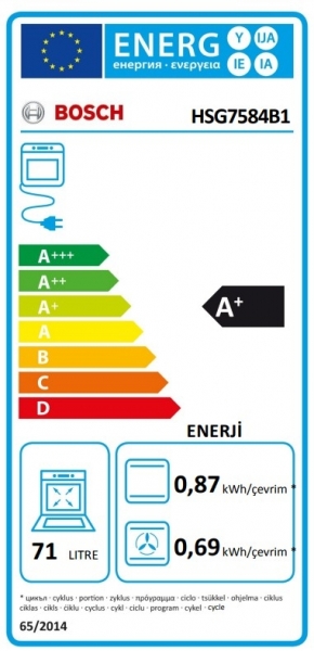 Bosch HSG7584B1 Ankastre Fırın