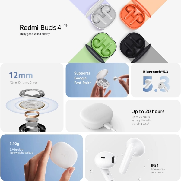 Xiaomi Redmi Buds 4 Lite Tam Kablosuz Kulaklık