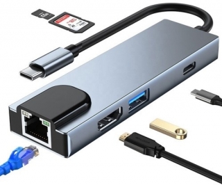 Concord BYL-2017 Type-C to HDTV LAN USB PD Dönüştürücü