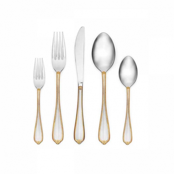 Korkmaz A2517 Dilruba Gold 84 Parça Çatal Kaşık Bıçak Takımı