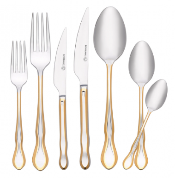 Korkmaz A2556 Silva Gold 84 Parça Çatal Kaşık Bıçak Takımı