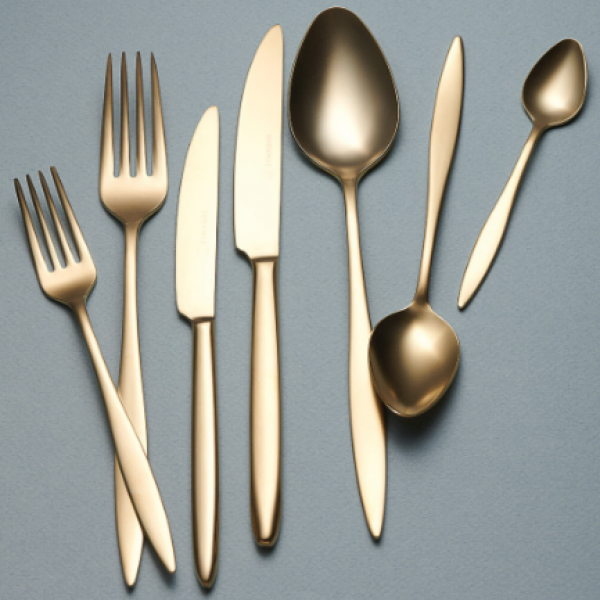 Korkmaz A2552 Talia Satin Gold 84 Parça Çatal Kaşık Bıçak Takımı